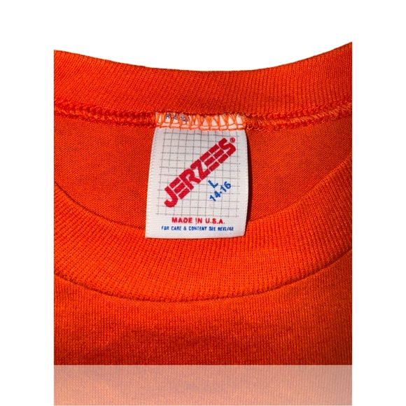 Jerzees Vintage 90’s Jack-O’-Lantern T-Shirt: Kids Large (14-16) Halloween tee - Picture 2 of 3